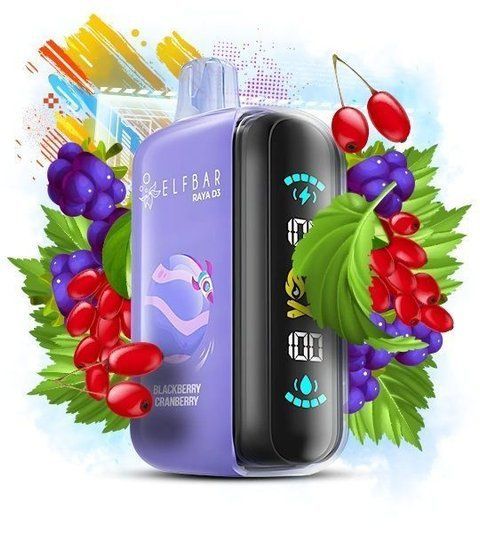 Ельф RAYA D3 25000 Blackberry Cranberry (Ожина Журавлина) 51282575 фото